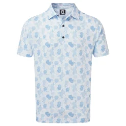 Footjoy Vintage Floral Print Lisle Golf Shirt 87963
