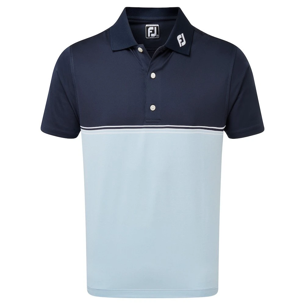 Footjoy Colour Block Lisle Golf Shirt 87965 1 Footjoy Colour Block Lisle Golf Shirt 87965