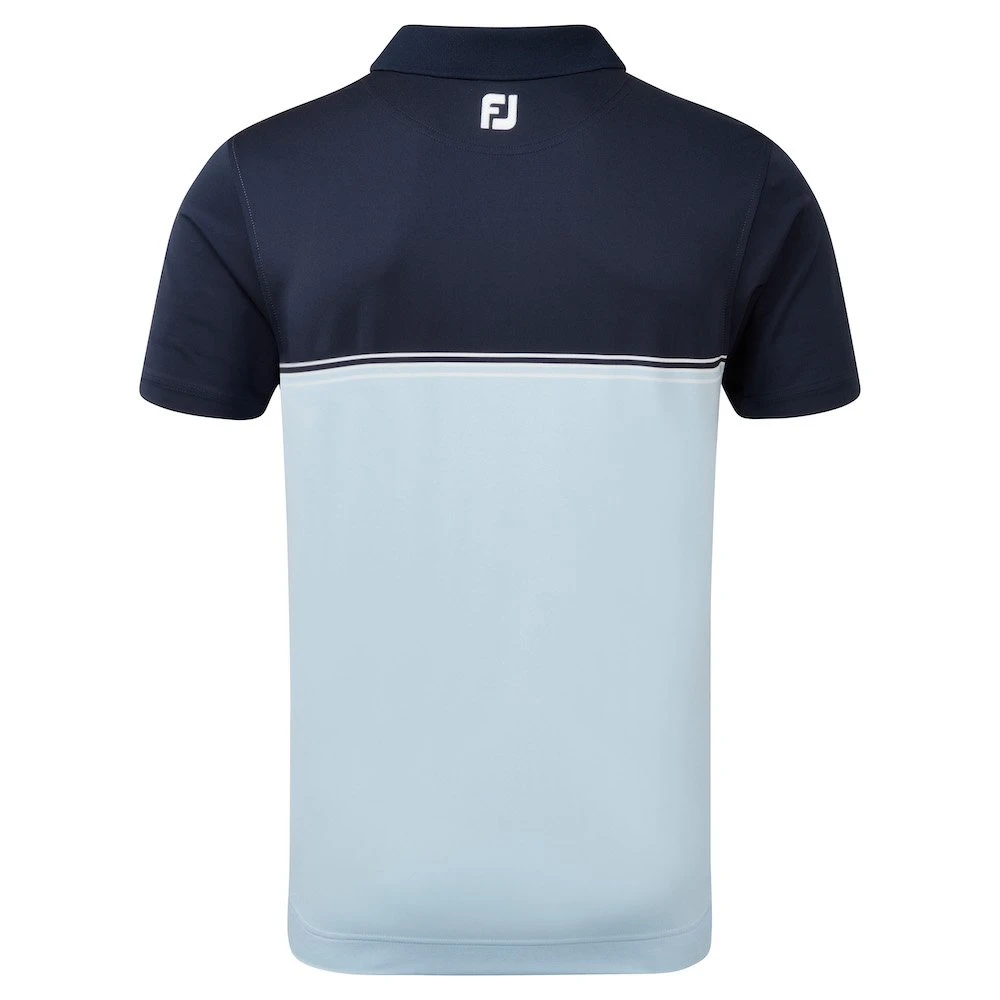 Footjoy Colour Block Lisle Golf Shirt 87965 2 Footjoy Colour Block Lisle Golf Shirt 87965 - Image 2