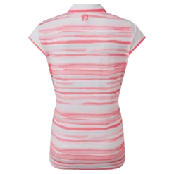 FootJoy Ladies Cap Sleeve Colour Block Lisle Golf Polo Shirt 88466 -Golf-Footjoy FJ 88466 04