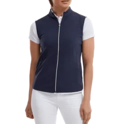 FootJoy Ladies Full Zip Golf Vest 88508 -Golf-Footjoy FJ 88508 02