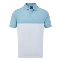 FootJoy Lisle Engineered Colour Block Polo Shirt 92936
